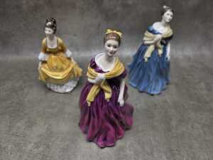 Three Royal Doulton porcelain lady figures - 6