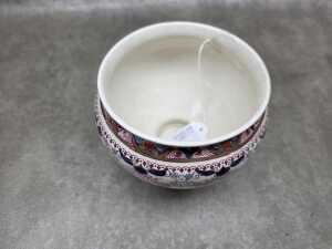 Royal Excella Derby ceramic footed bowl with Imari style design - 2