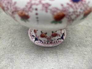 Royal Excella Derby ceramic footed bowl with Imari style design - 5