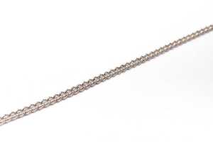 A curb link in 9 carat white gold - 3