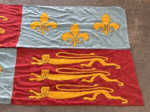 Royal Standard of England fabric flag by Tudor House - 2