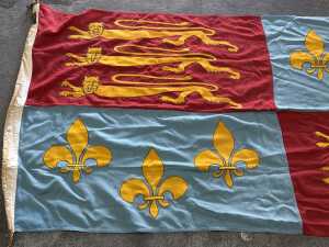 Royal Standard of England fabric flag by Tudor House - 3
