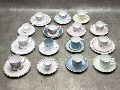 Wedgwood Susie Cooper porcelain duos and trios