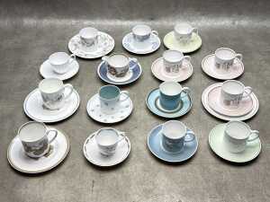 Wedgwood Susie Cooper porcelain duos and trios