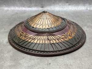 A Fulani woven hat from Mali plus two other traditional Asian hats - 3
