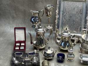 Siler plate and metal decorative items - 3