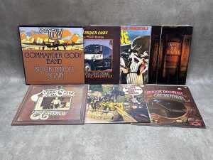Seven Country Rock vinyl records, including Ozark Mountain Daredevils