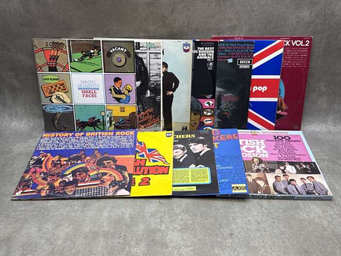 British Rock Invasion vinyl records, including Eric Burdon and the Animals