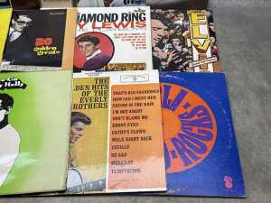 Twelve Rock 'n' Roll vinyl records, including Elvis Presley, - 5