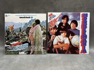 Six '60s Pop vinyl records, including 'Woodstock' - 2