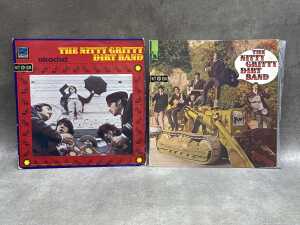 Six Country Rock vinyl records, including five Nitty Gritty Dirt Band LPs - 3