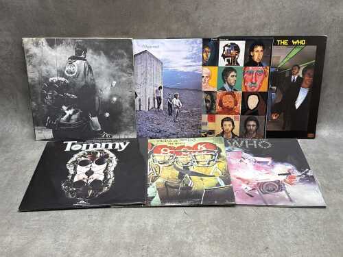 Seven The Who vinyl records, including Tommy