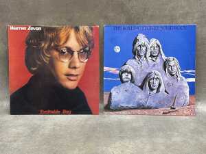 Eight Rock vinyl records, including the Rolling Stones - 2