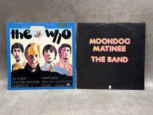 Eight Rock vinyl records, including the Rolling Stones - 3