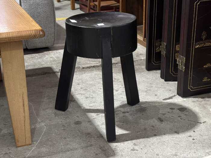 Black timber stool