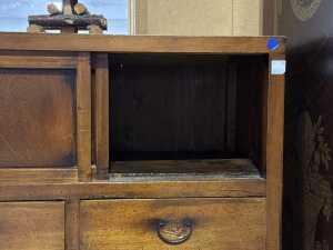 Japanese elm Tansu cabinet, Meiji period - 2