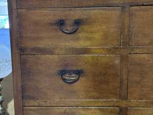 Japanese elm Tansu cabinet, Meiji period - 5