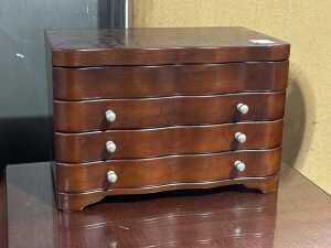 Timber jewellery box - 5