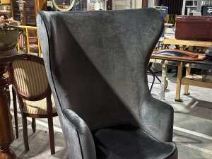 Tom Dixon style, custom-made lounge chair and ottoman - in as new condition - 3