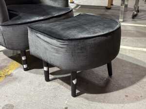 Tom Dixon style, custom-made lounge chair and ottoman - in as new condition - 5