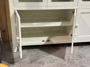 Modern two pac white display cabinet - 4