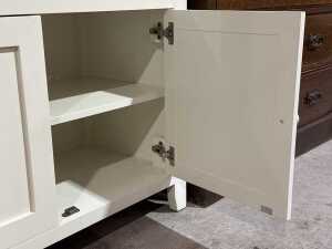 Modern two pac white display cabinet - 5