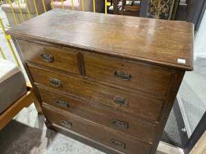 Timber chest of six drawers - 2