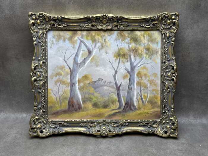 Jean Jeffery (artist unknown), The New Day 1978, oil painting on board