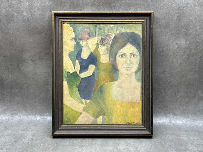 Lloyd Kennedy (artist unknown), (study of women), oil on artist board