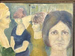 Lloyd Kennedy (artist unknown), (study of women), oil on artist board - 2