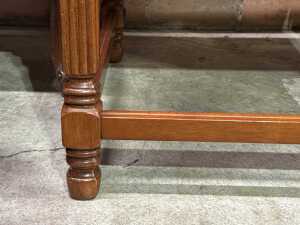 Antique mahogany side table - 4