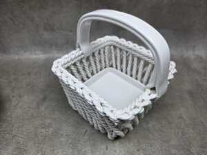 Italian majolica ceramic fruit basket and decorative basket - 4