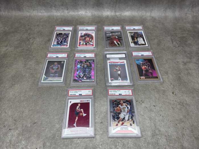 Group of Graded MBA basketball cards, Including 1989 Michael Jordan