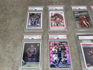 Group of Graded MBA basketball cards, Including 1989 Michael Jordan - 2