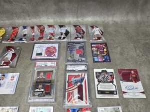 Group of soccer collector cards, including graded - 3