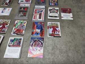 Group of soccer collector cards, including graded - 5