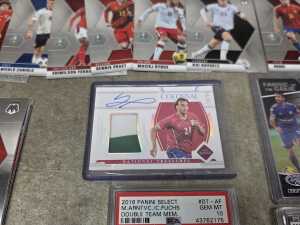 Group of soccer collector cards, including graded - 6