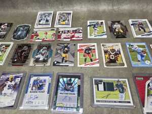 Group of NFL football collector cards, including autographs - 5