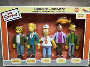 Three The Simpsons bendable + poseable figures - 4