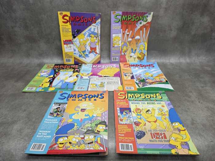Seven Simpsons Comics from 1998