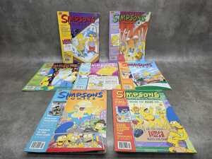 Seven Simpsons Comics from 1998