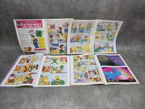 Seven Simpsons Comics from 1998 - 2