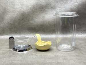 Three Guzzini mid-century kitchenware items