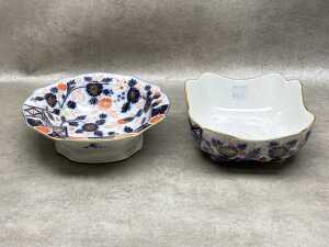 Two 19th century Fischer & Mieg Imari pattern porcelain bowls
