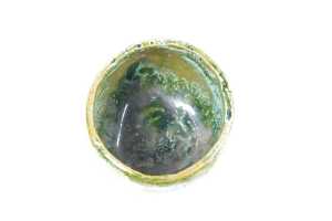 Australian green drip glazed terracotta vase - 3
