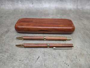 Five ballpoint pens, including Cross - 3