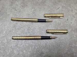 Five ballpoint pens, including Cross - 5