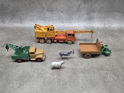 Three vintage Dinky die-cast vehicles