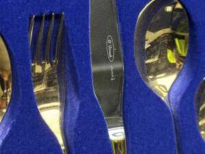 Two Mondan 7-piece 24ct gold plated cutlery sets - 3