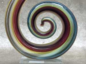 Two decorative art glass sculptures - 3